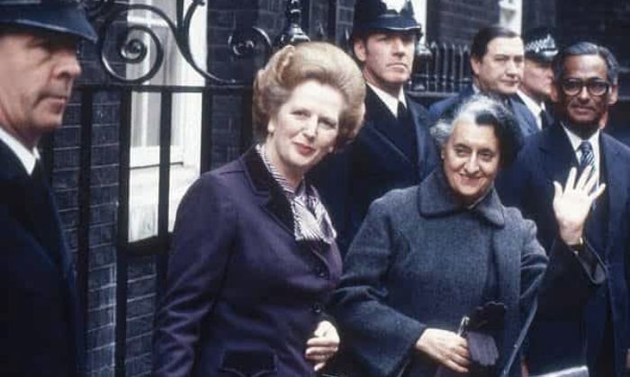 Margaret Thatcher with Indira
