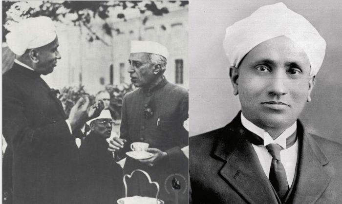 CV raman and nehru
