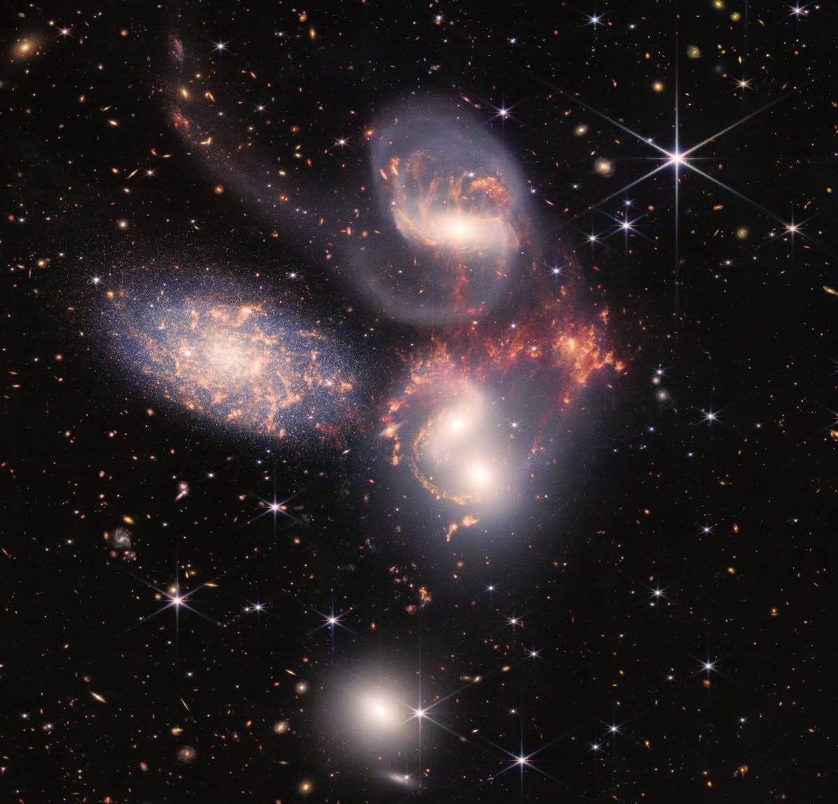 Interacting Galaxies: Stephan's Quintet