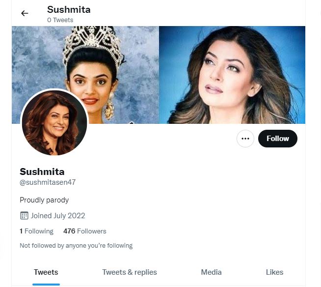 parody account of Sushmita