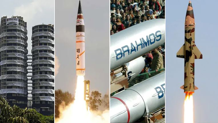 Noida Twin Towers  Agni Brahmos Prithvi missiles Explosives used in Noida Twin Towers demolition are equivalent to 3 Agni, 12 Brahmos, and 4 Prithvi missiles