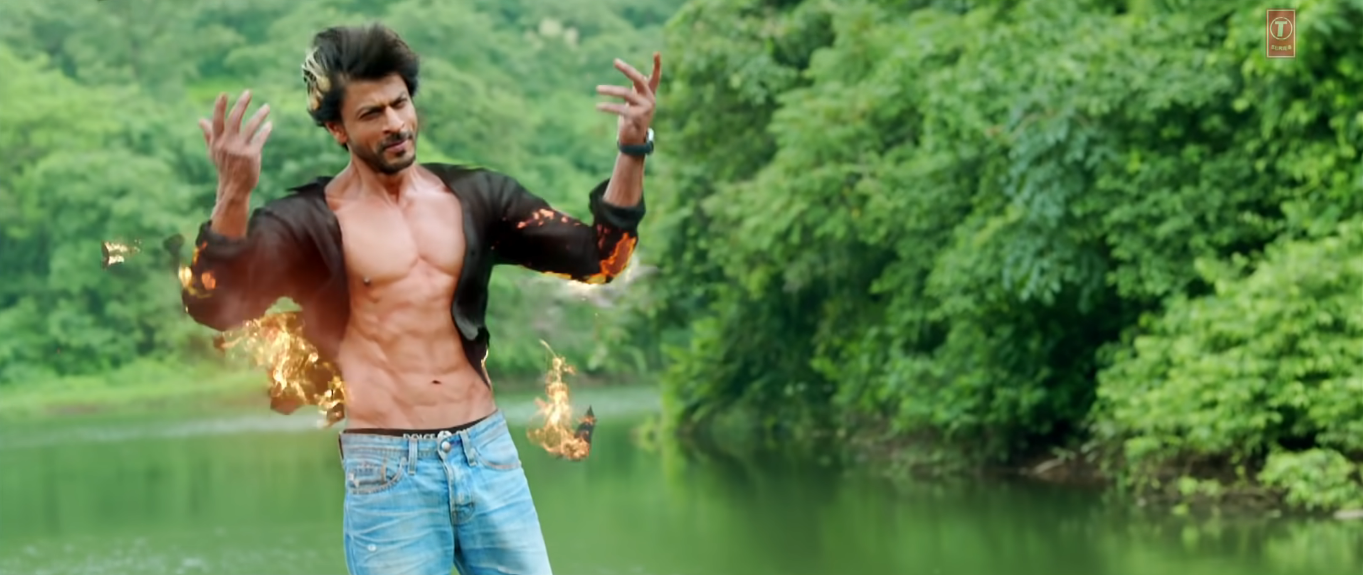 shahrukh khan, manwa laage, happy new year,