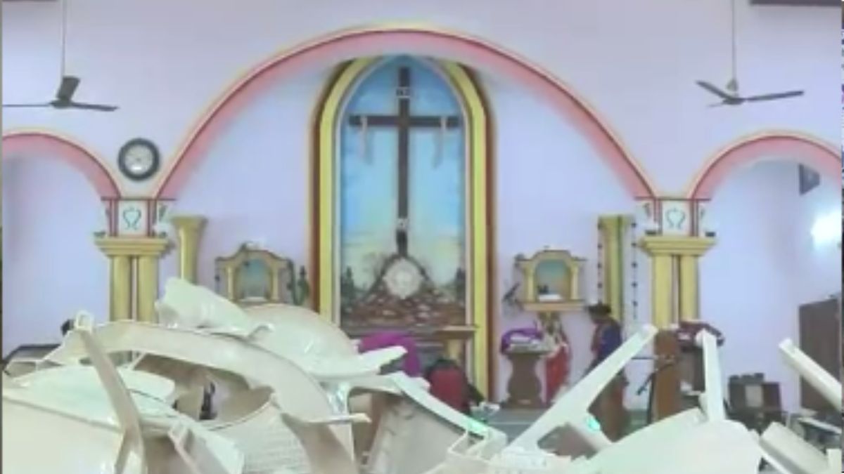 narayanpur BJP leader arrested church vandalise news