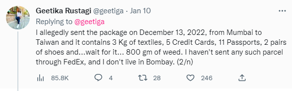 cyber crimnals using FedEx mumbai police crime branch for fraud