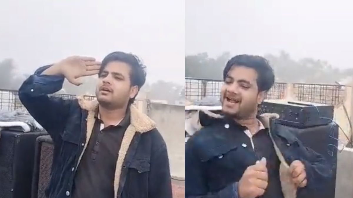Viral Video of young man dancing on national anthem