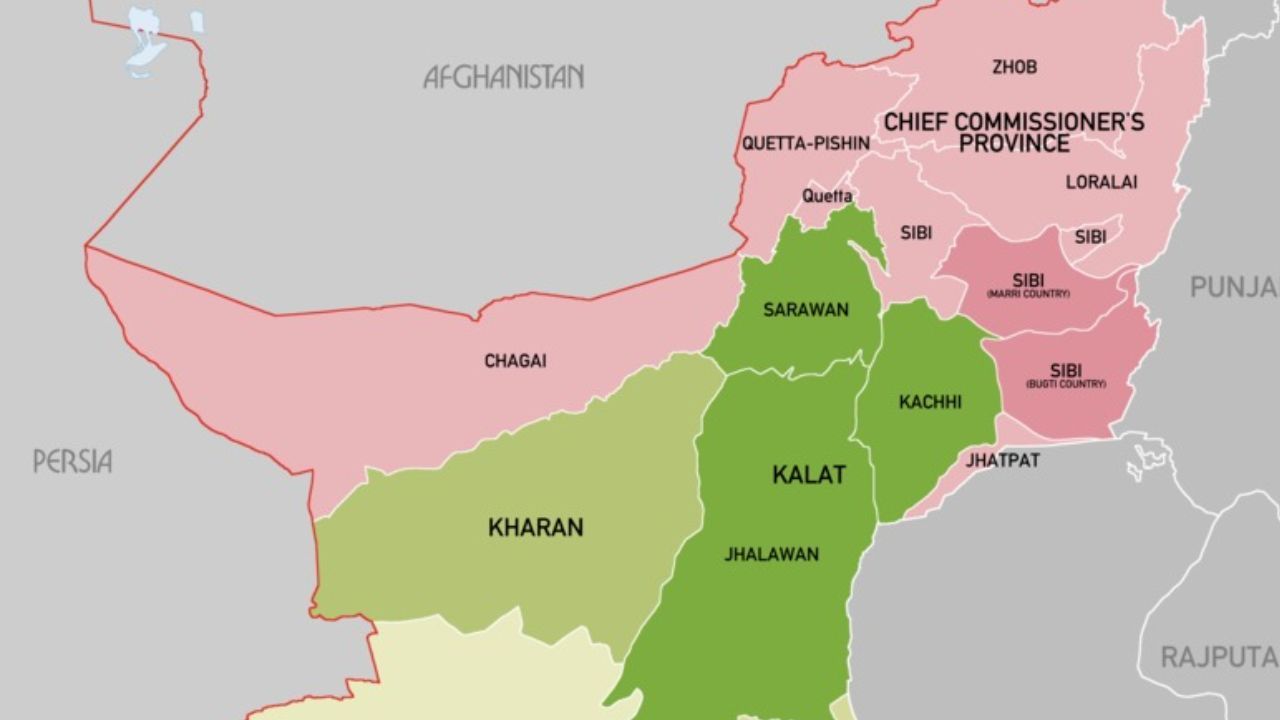 Baluchistan Agency map