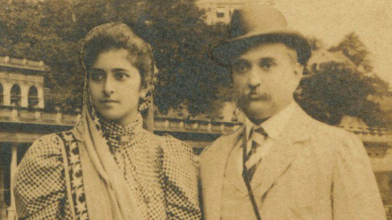 Dorabji Tata with Lady Meherbai Tata