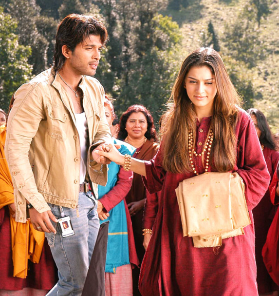 hansika motwani, allu arjun,