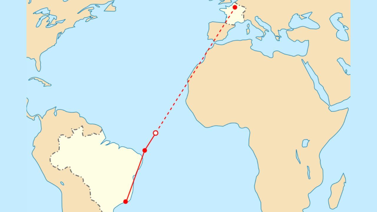 flight path of AF 447