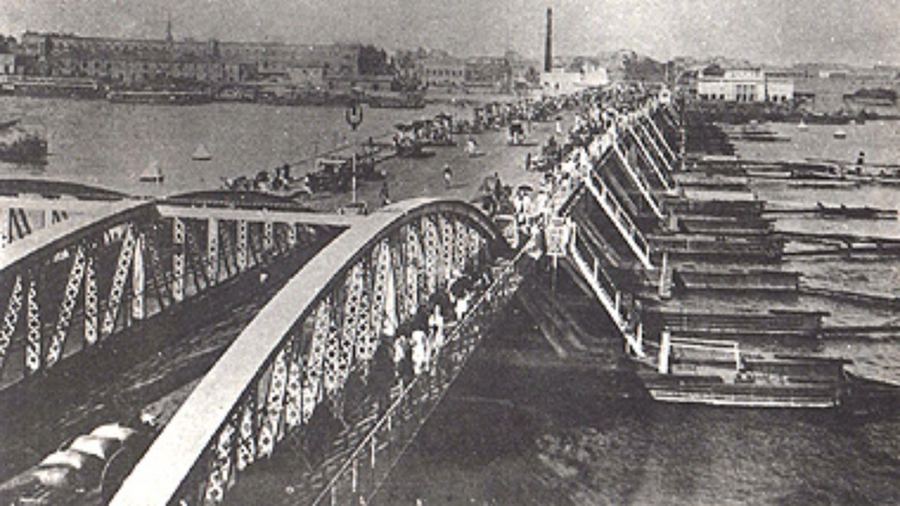 old pontoon bridge