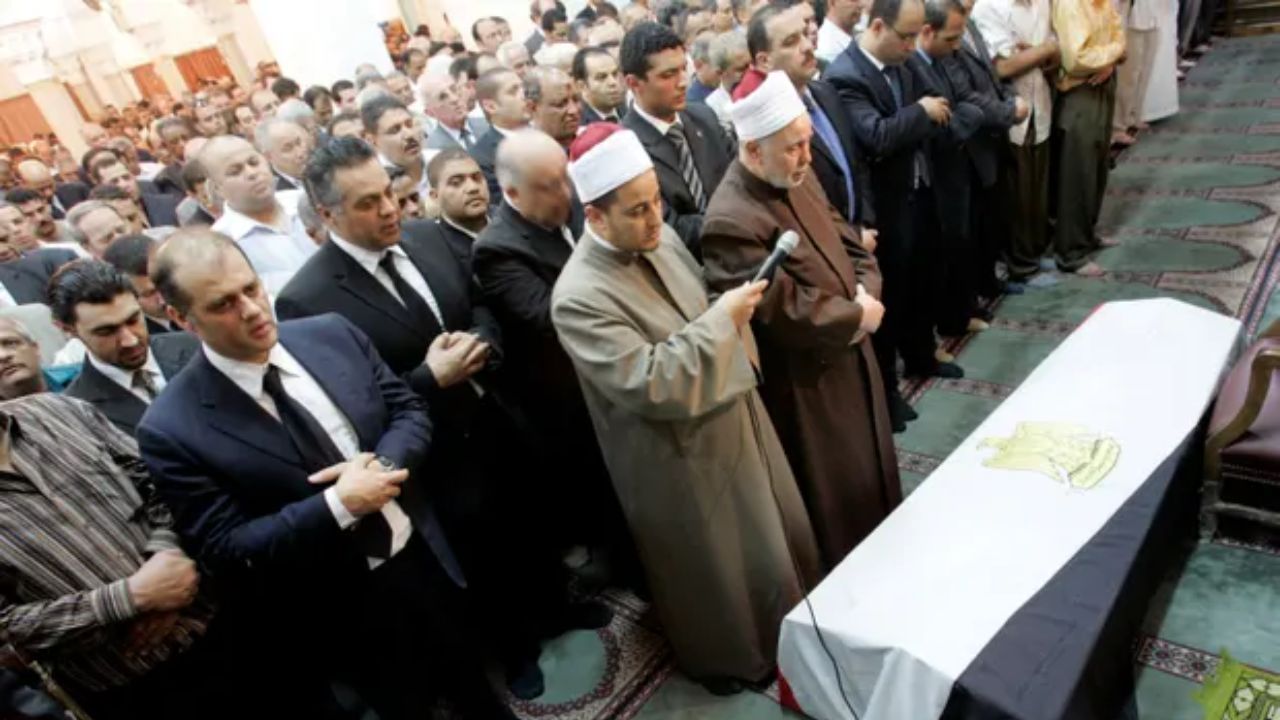 Ashraf Marwan’s funeral in Cairo