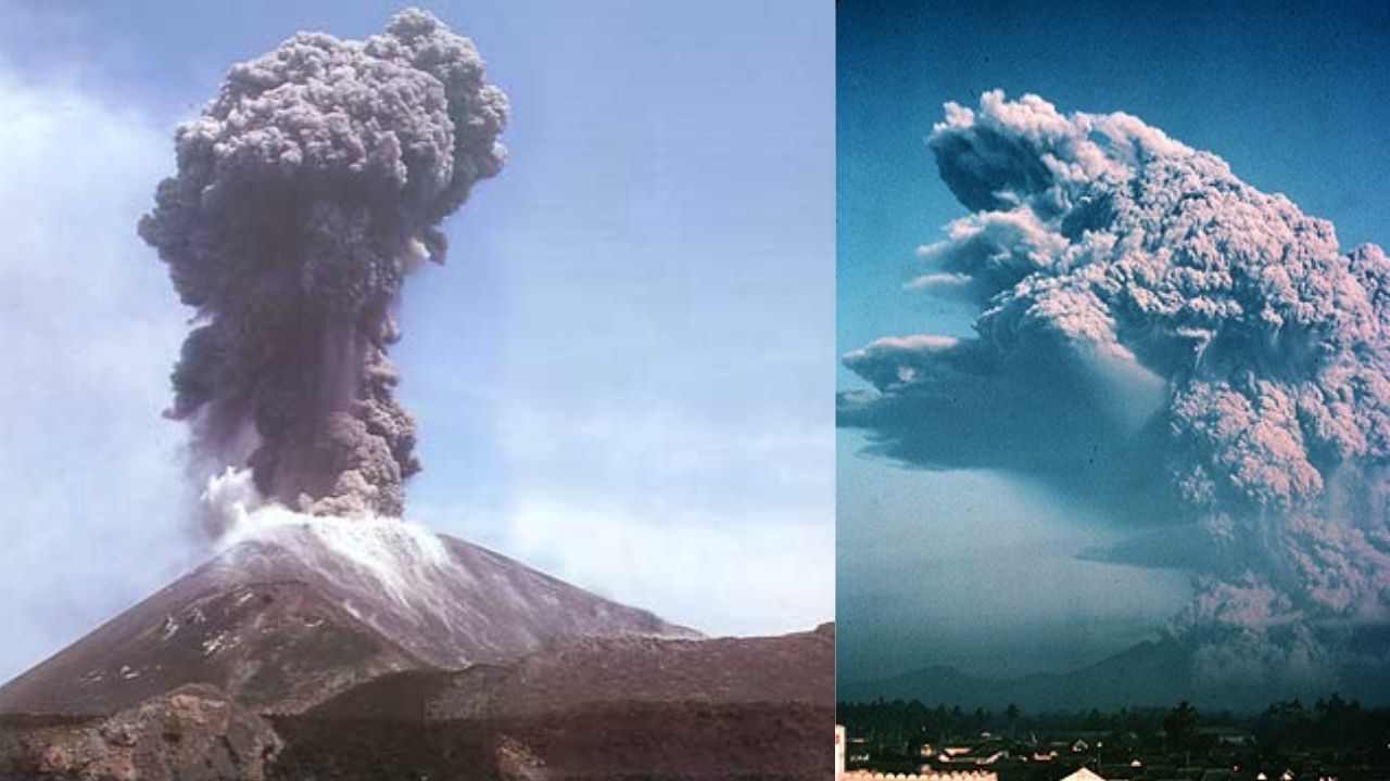 Mount Galunggung volcano