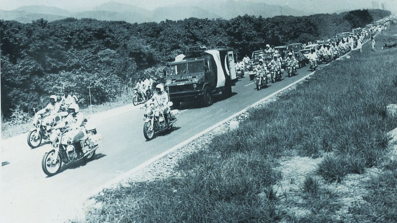 Gen Zia’s funeral procession