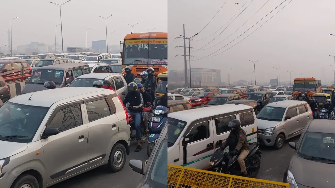 Traffic during farmers protest