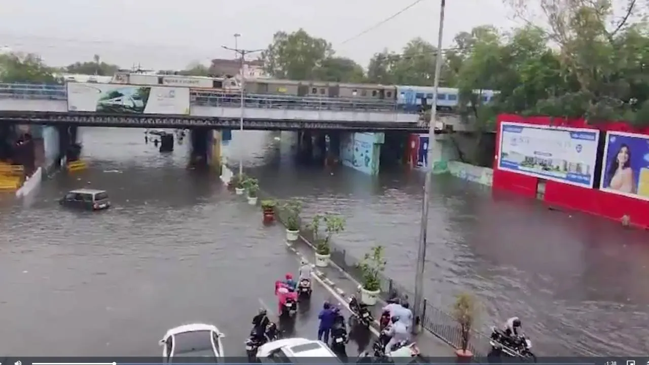 ITO Chowk in Rain