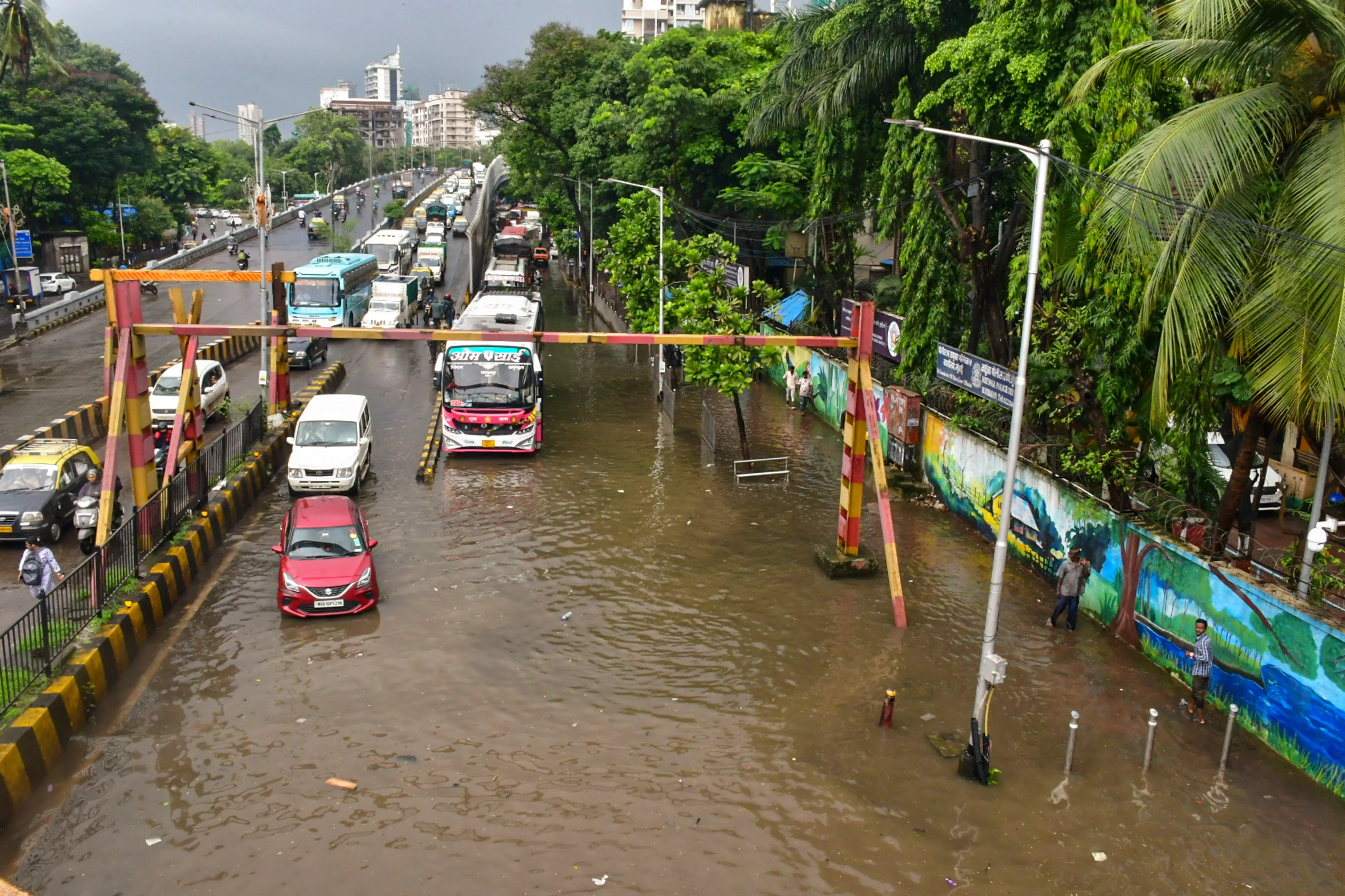 waterlogged street