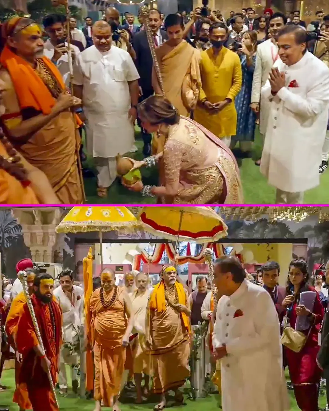 Avimukteshwaranand in Ambani Wedding