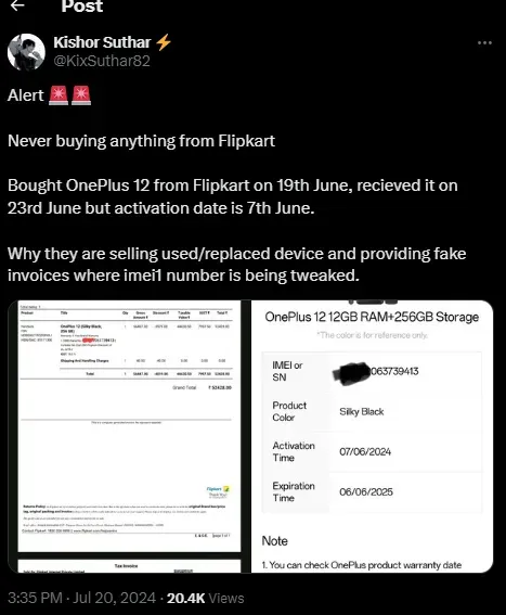 Flipkart scam: e-commerce portal is selling already activated smartphones: what you should do 