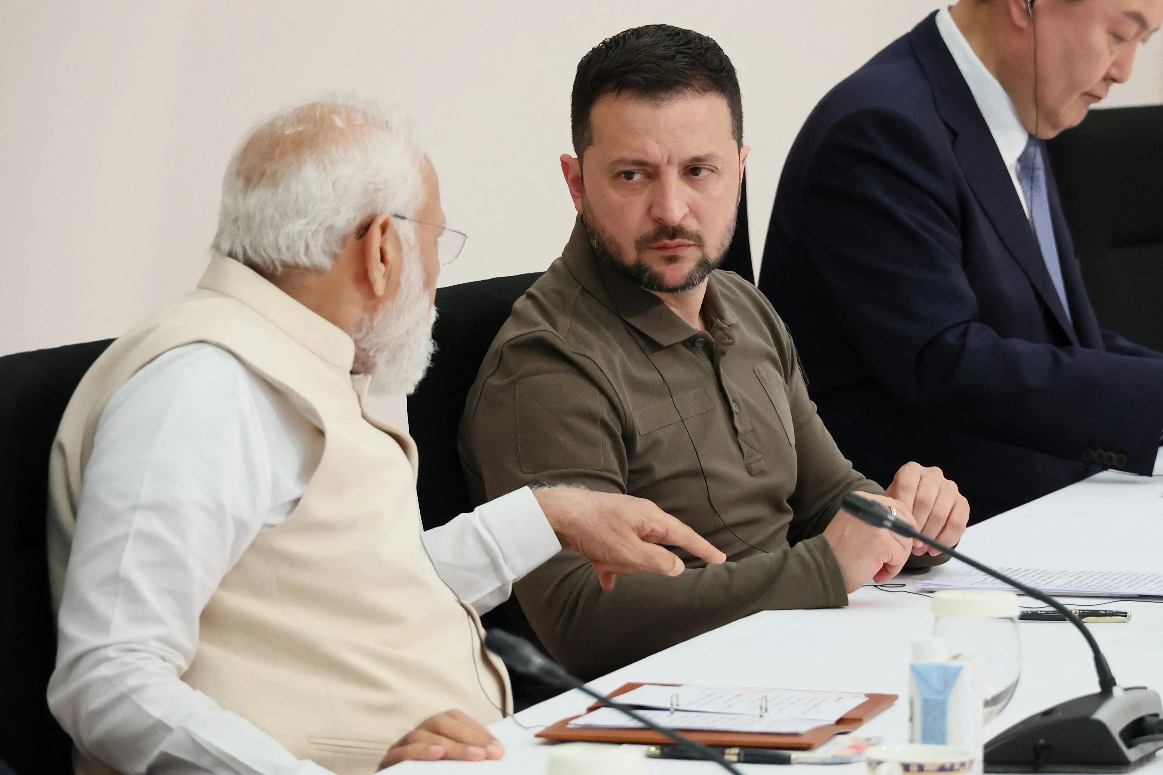 Narendra Modi and Volodymyr Zelenskyy