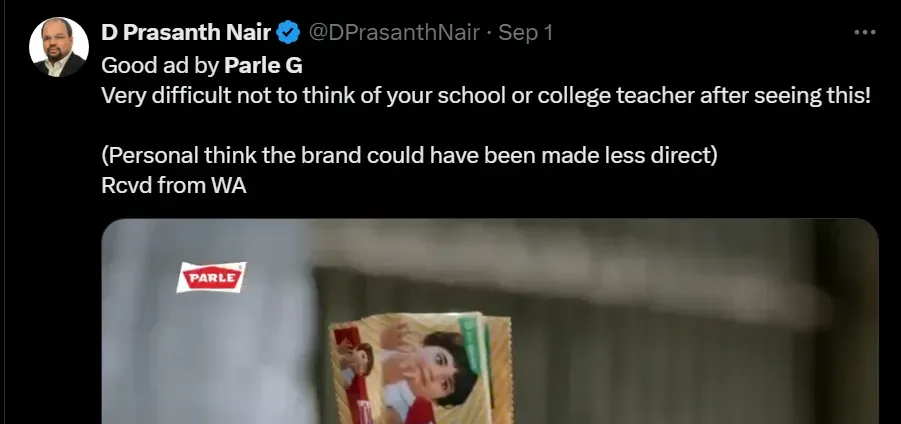Social Media Reaction on Parle G Ad