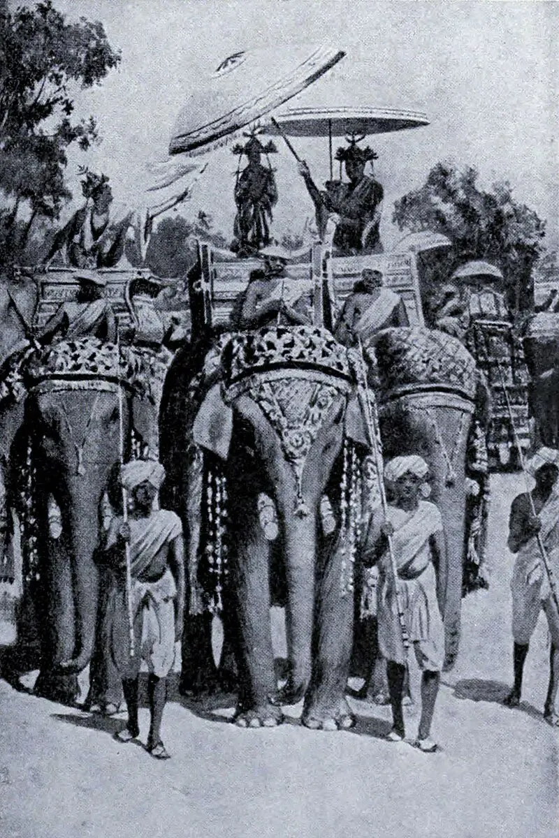 Harshavardhana_King homage_to_Buddha