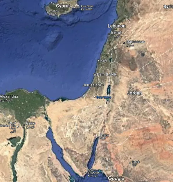 israel map