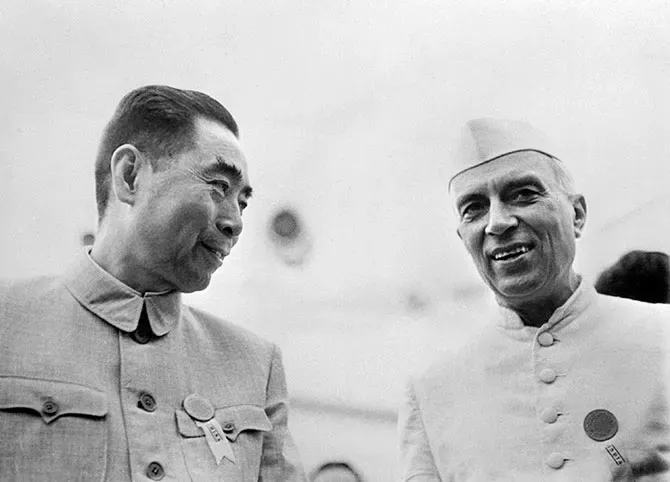 Nehru with Zhou Enlai