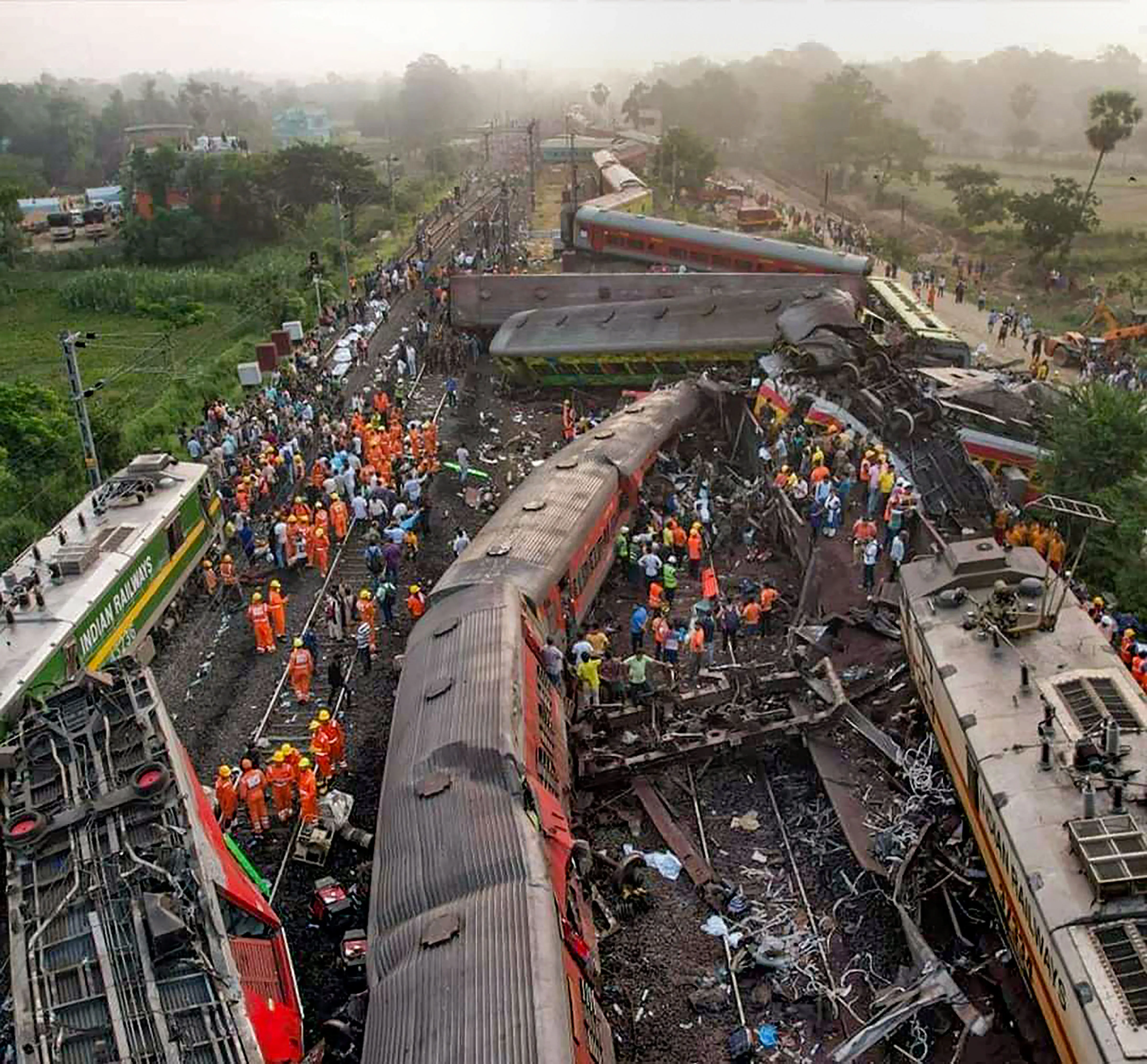 Rescue work after Balasore accident