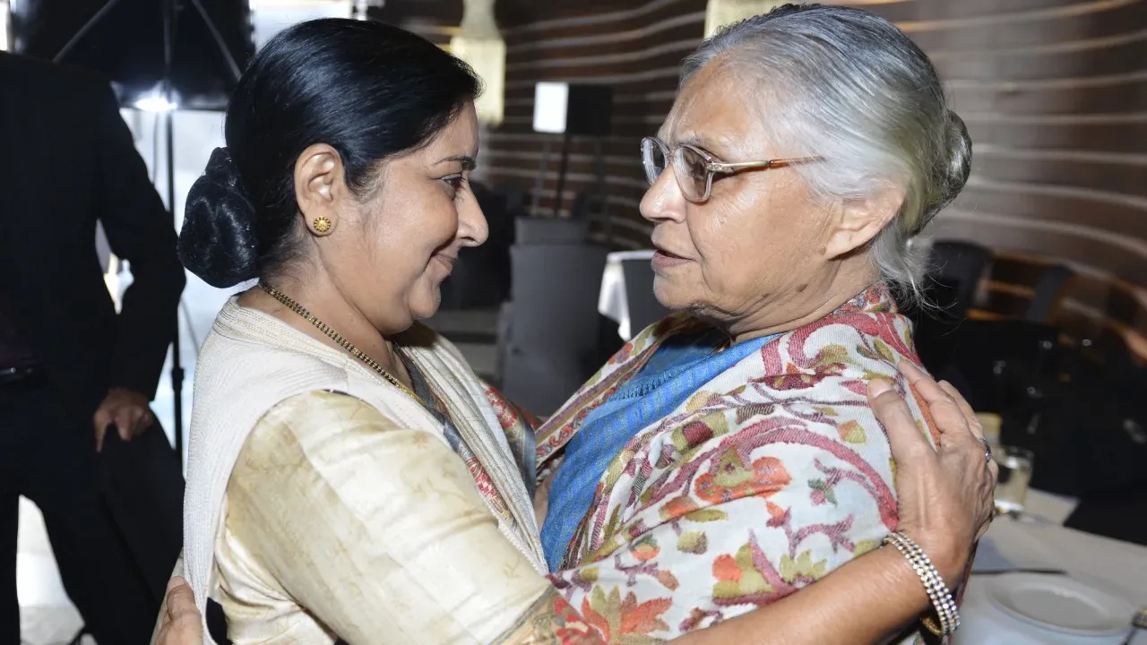 Sushma Swaraj and Sheila Dikshit