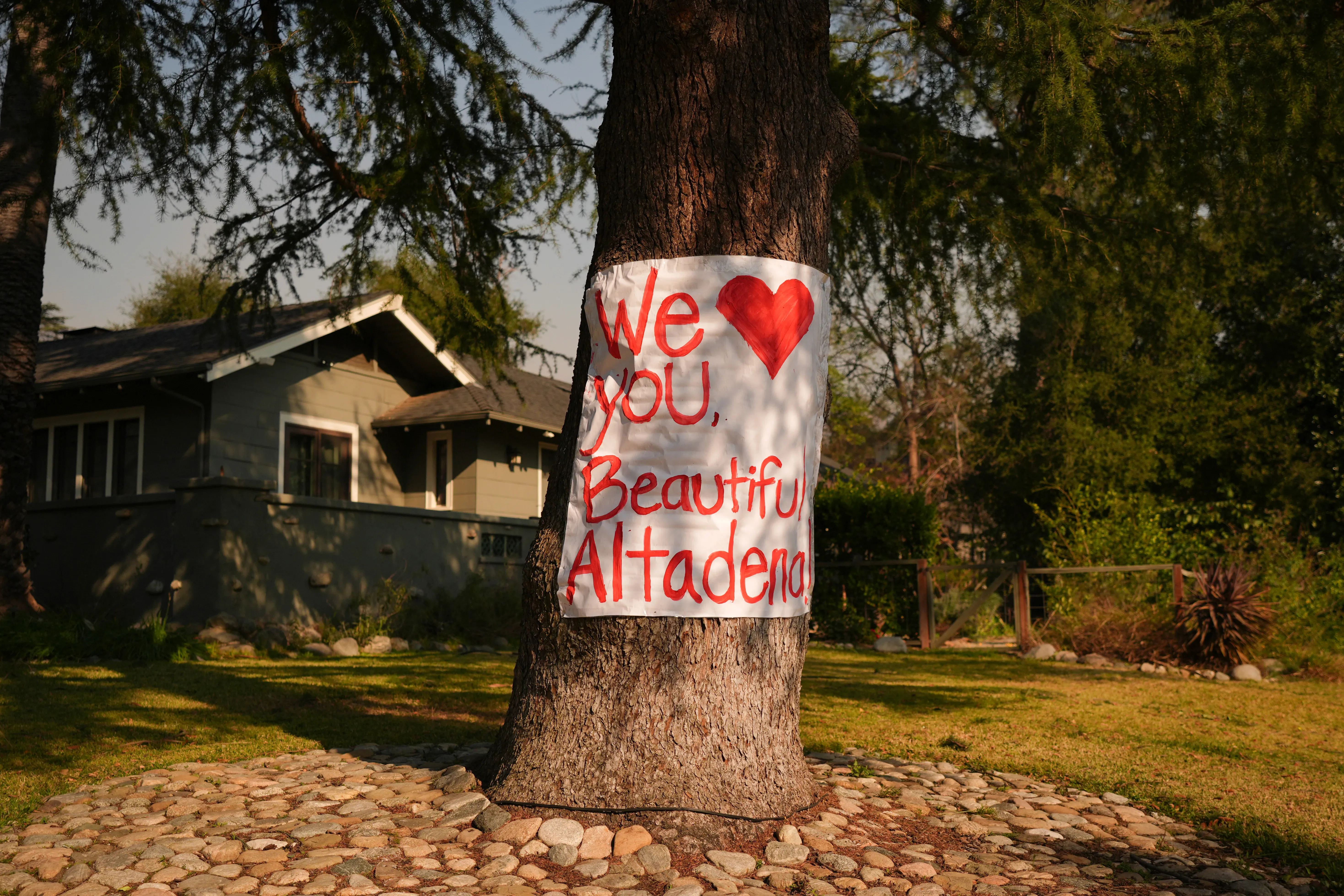 Altadena Fire Signboard