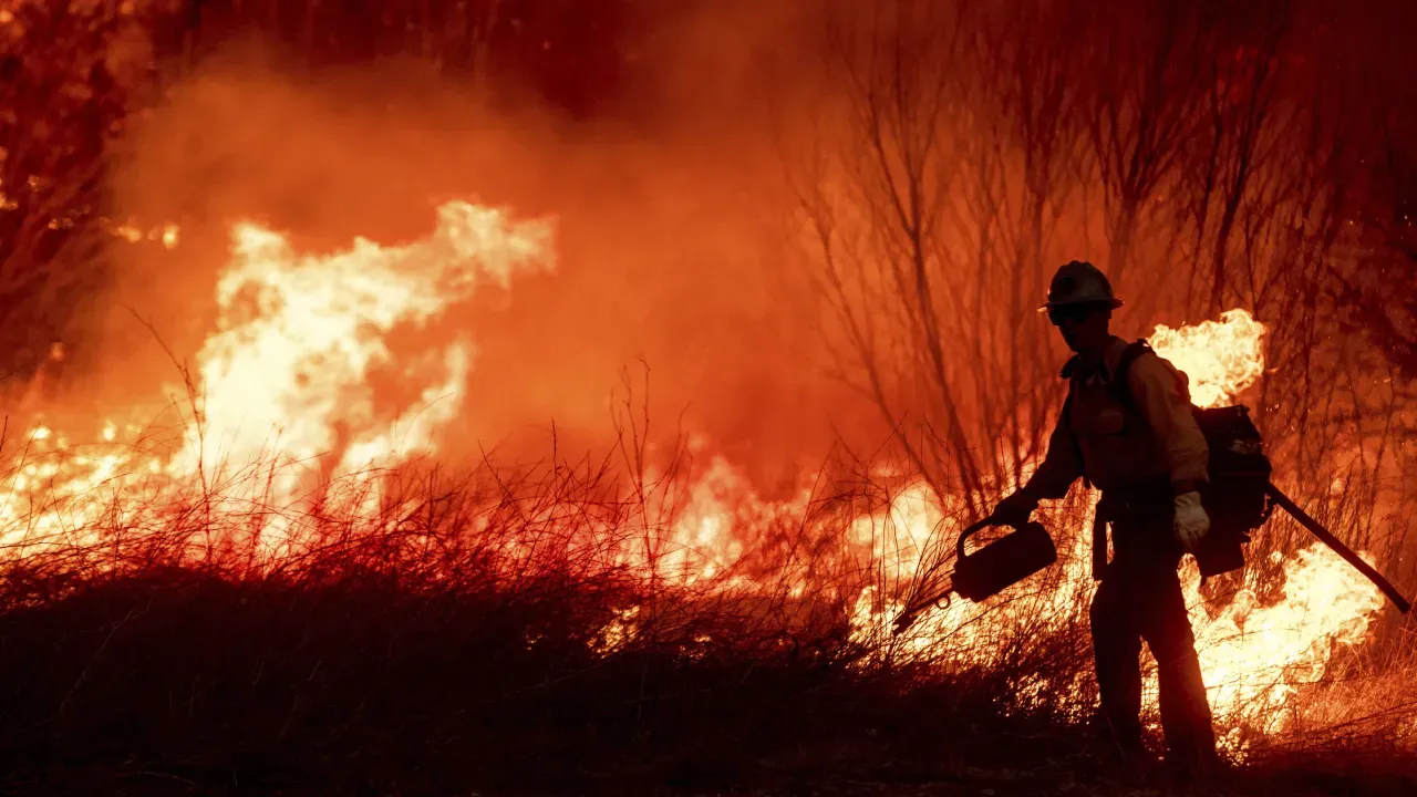 Fire workers in California