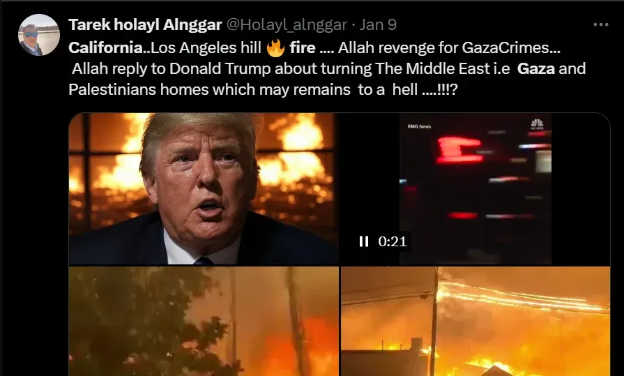 Allah Reply California Fire