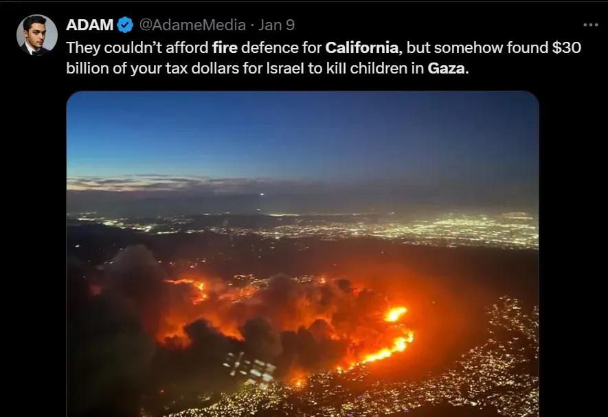 US Fund to Israel Los Angeles Fire