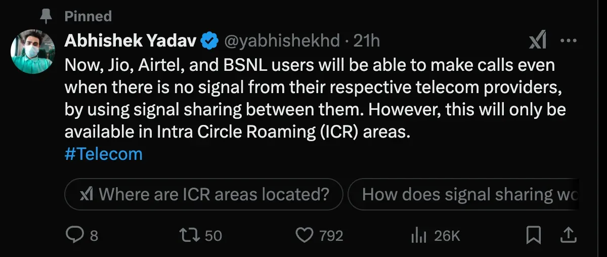 Intra Circle Roaming (ICR)