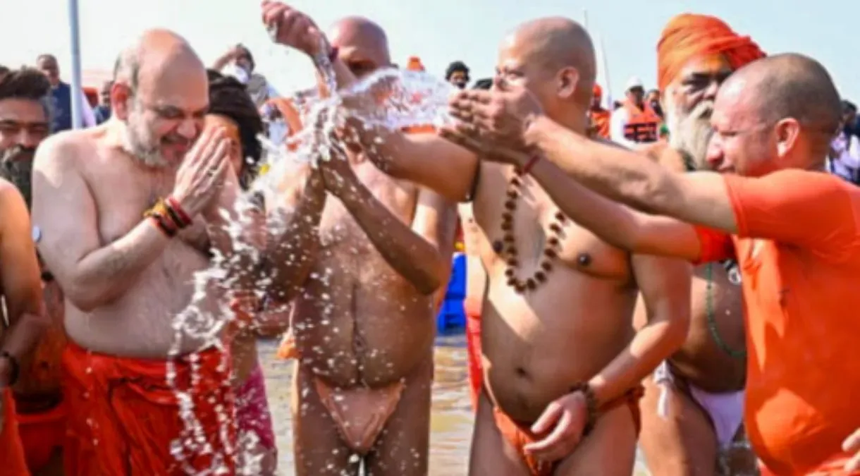 amit shah maha kumbh