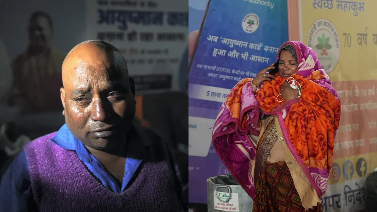 Family Members of Injured at kumbh