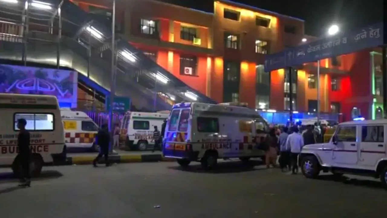 Ambulance Outside New Delhi Railway Station