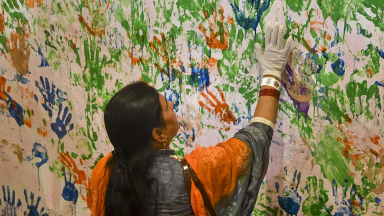 Hand Print at Kumbh