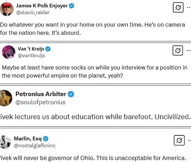 vivek reactions