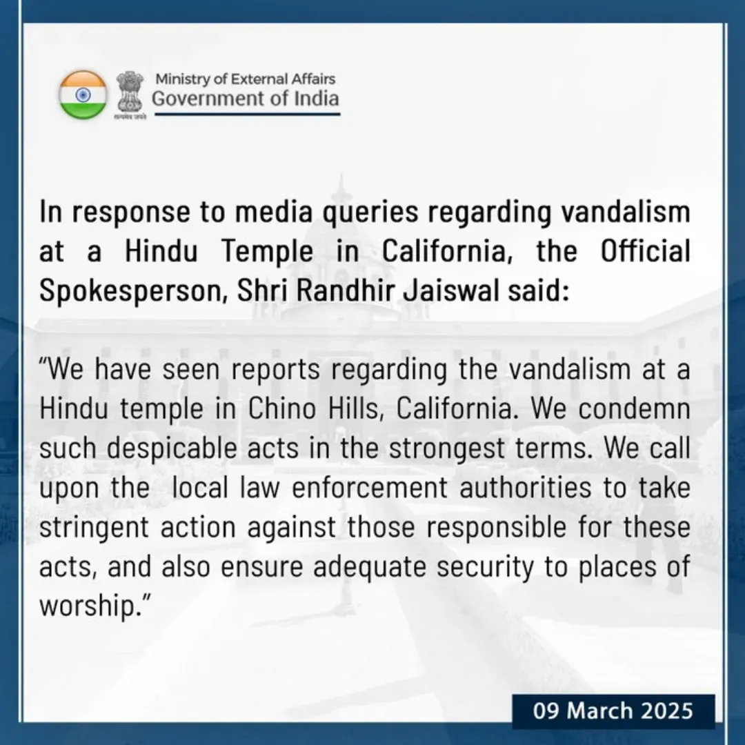 California Temple Vandalism