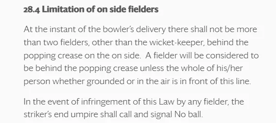 fielding rule