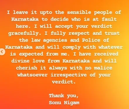 sonu nigam post 5