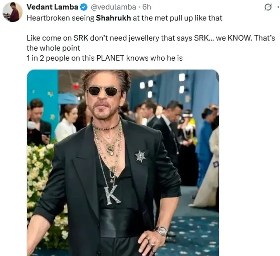 shahrukh khan, met gala 2025,