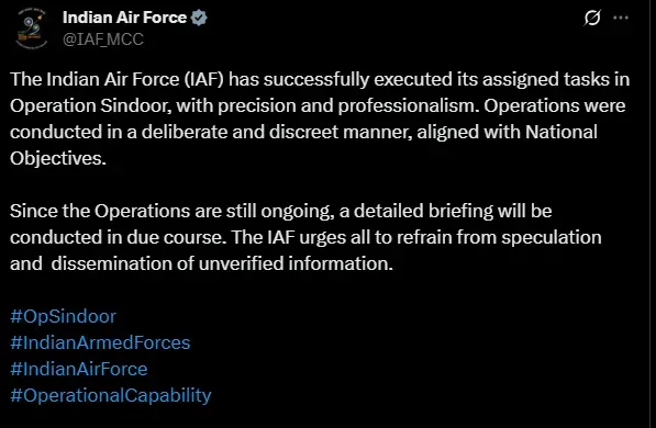 indian air force operation sindoor