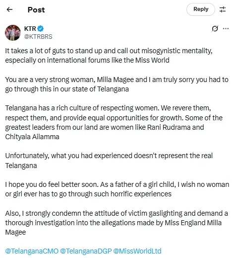 Miss England Milla Magee