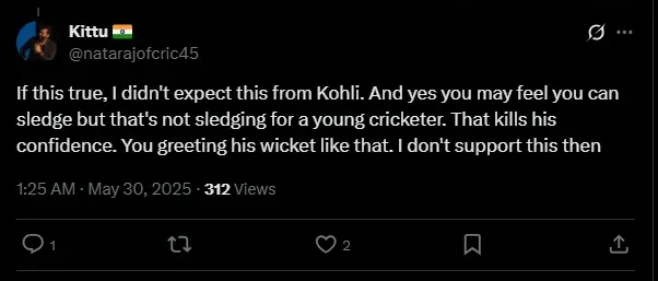 Kohli Sladges Musheer Khan