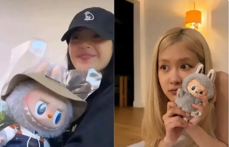 K pop star lisa posts labubu dolls on her account