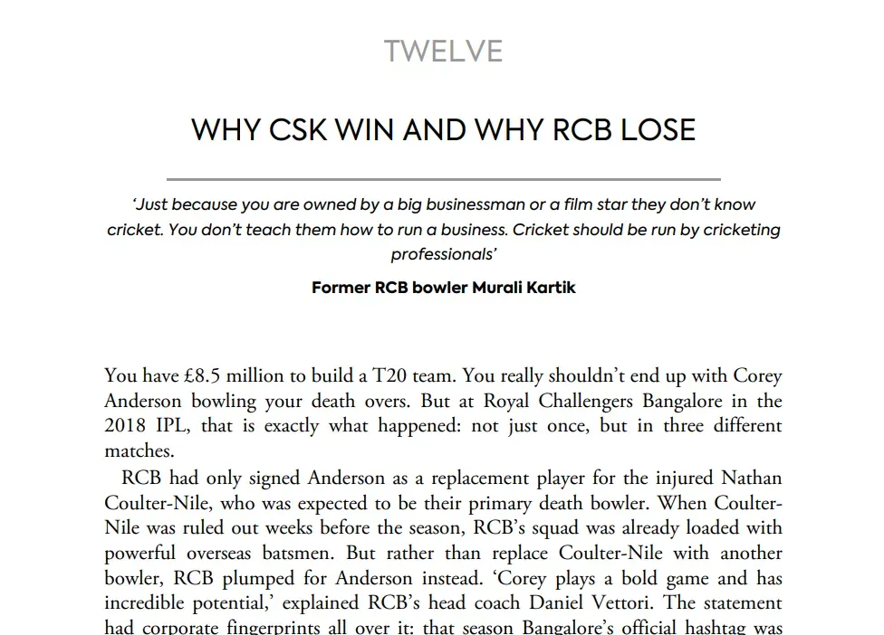 Freddie Wilde Book Cricket 2.0
