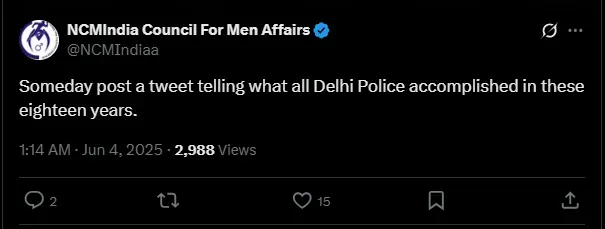 Delhi Post Viral X Post