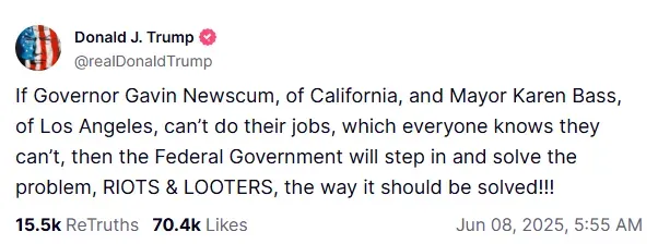 Protest in Los Angeles